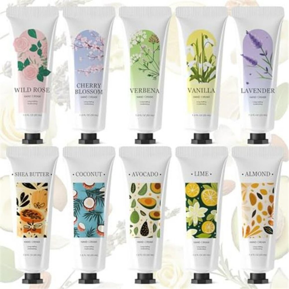 10 Pack Hand Cream Gifts Set Hand Lotion Dry Cracked Travel Size